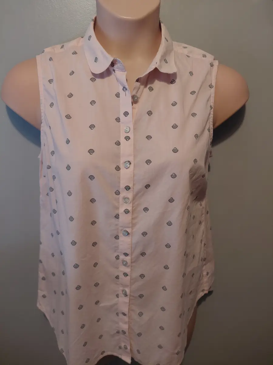 Antoni and alison shell uk 14 pink sleeveless shirt pretty
