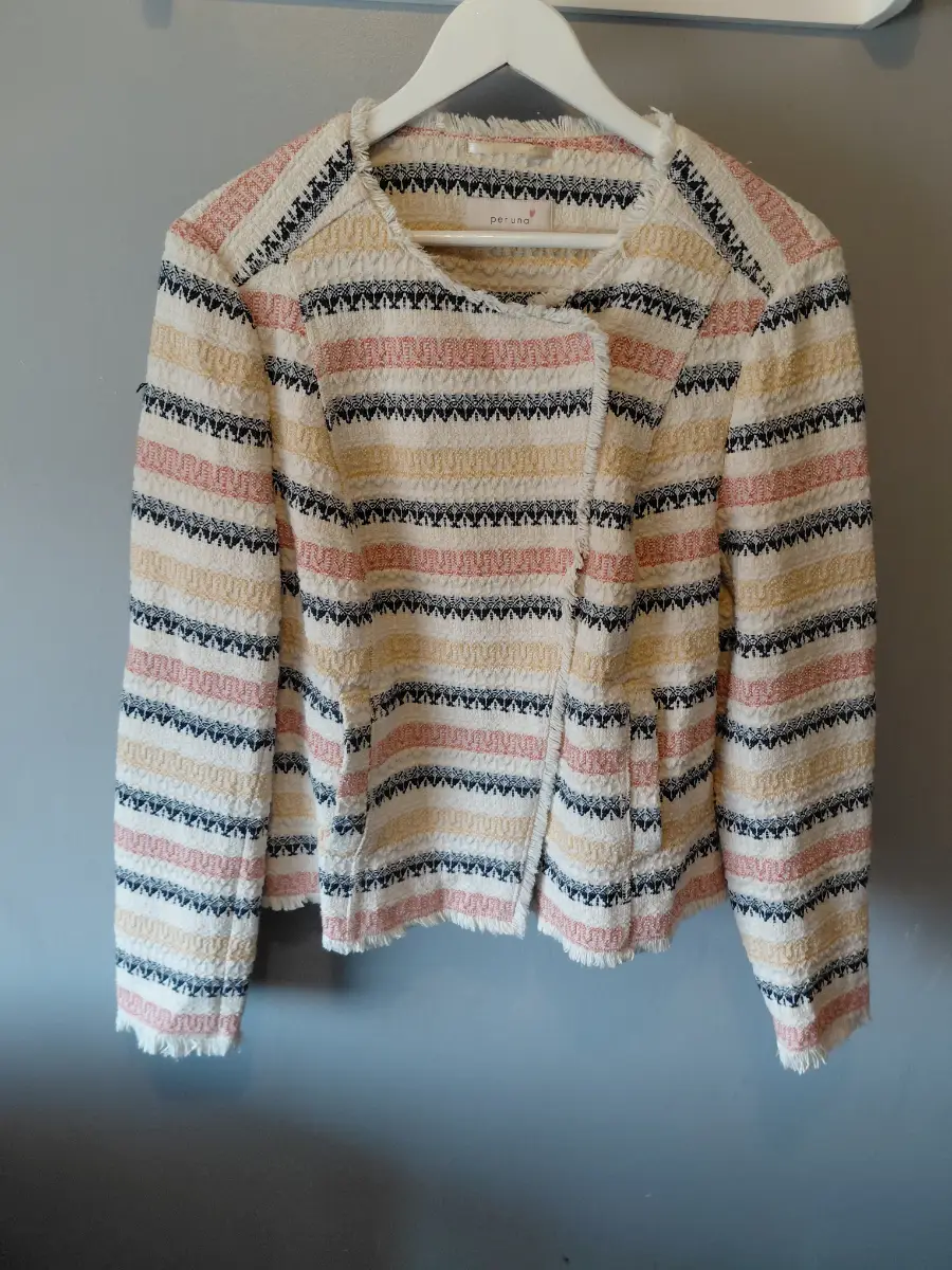 Per una blazer stitching pretty size 18  tribal blazer m&s