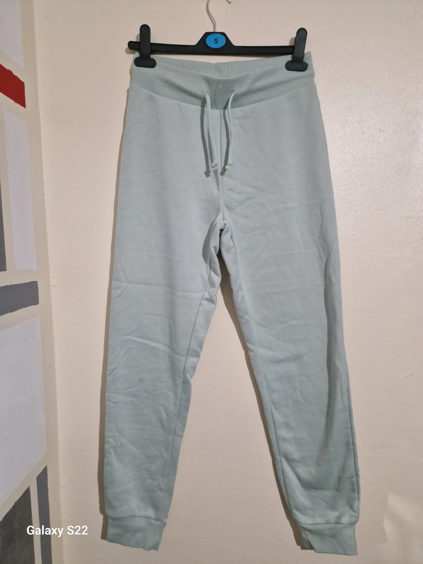 5. Womens size XS Primark turquoise joggers, elasticated drawstring waist, VGC