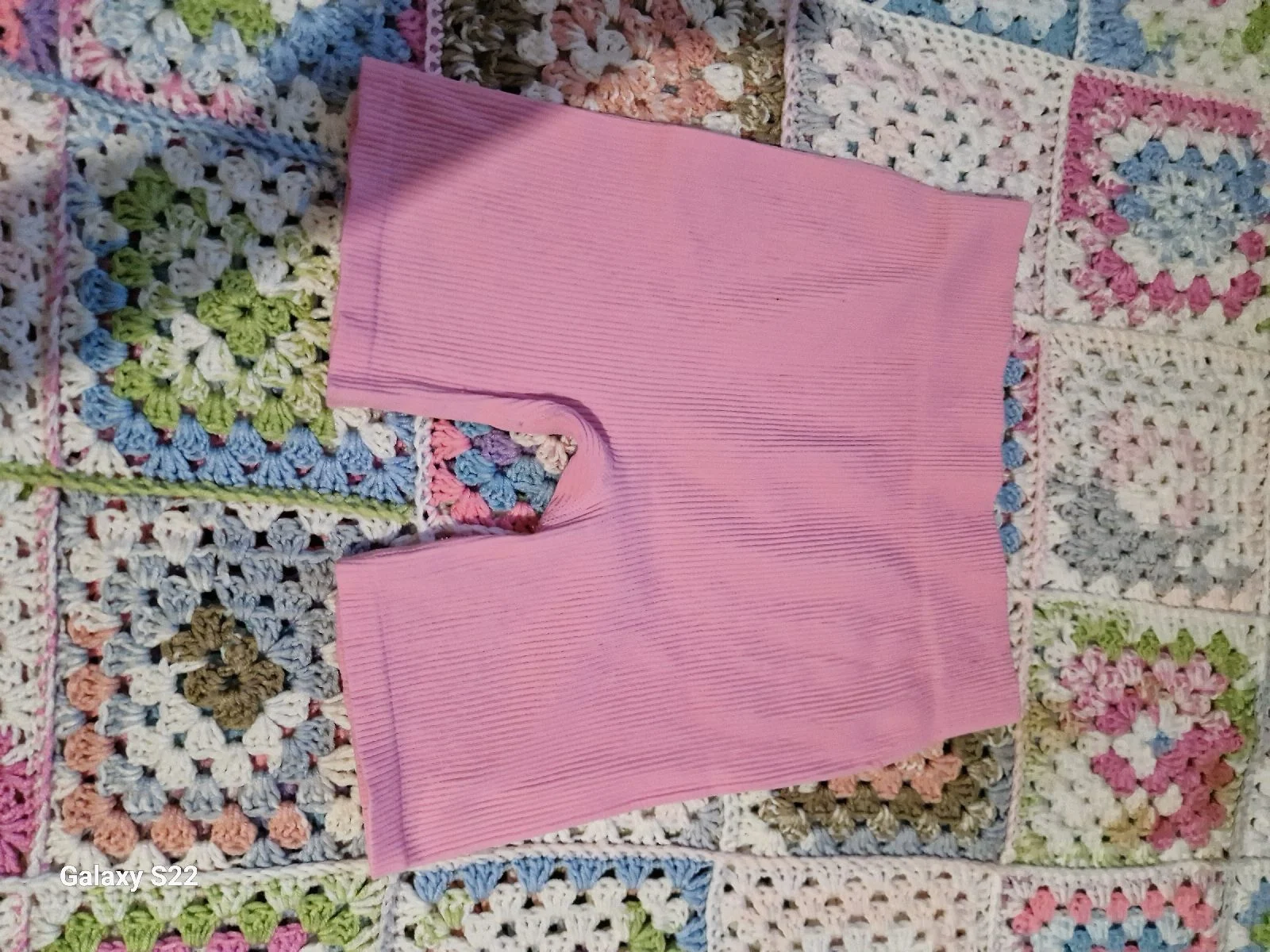 Primark pink ribbed activewear shorts