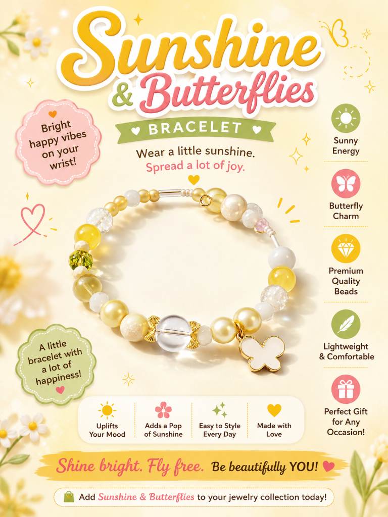 Sunshine & Butterflies - Bracelet