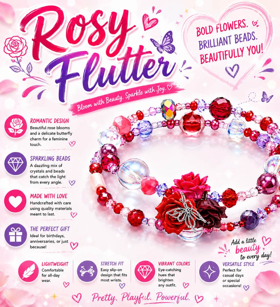 Rosy Flutter - Bracelet