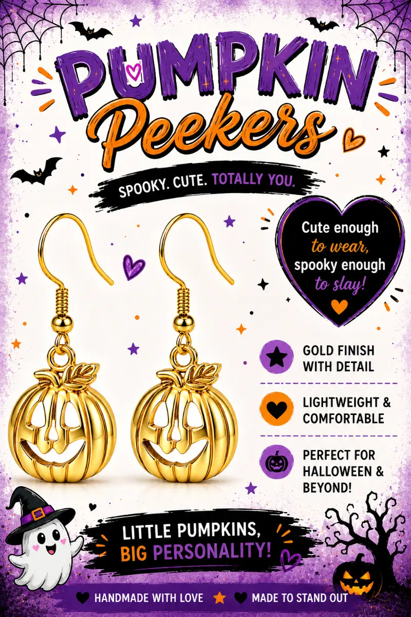 Pumpkin Peekers Earrings