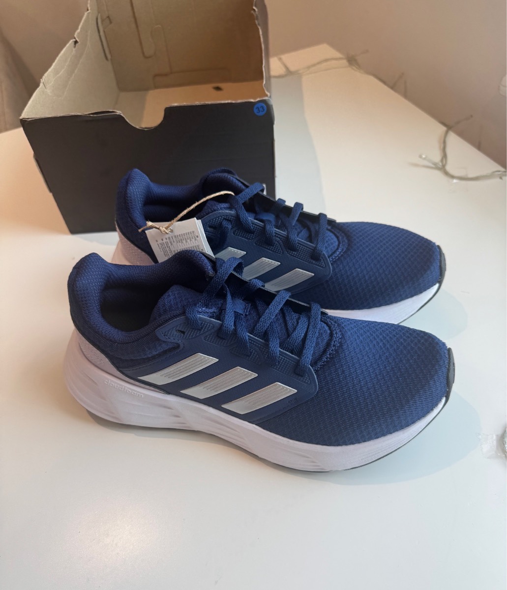 Adidas Galaxy navy / lilac trainers Size UK 5.5