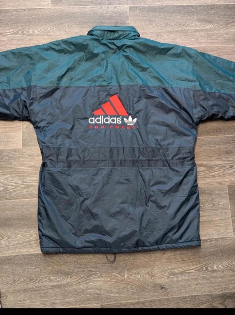 Adidas Equipment Size L Green & Navy Colourway