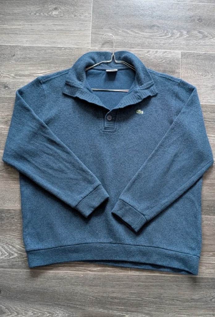 Vintage Lacoste long sleeve polo sweater XXL