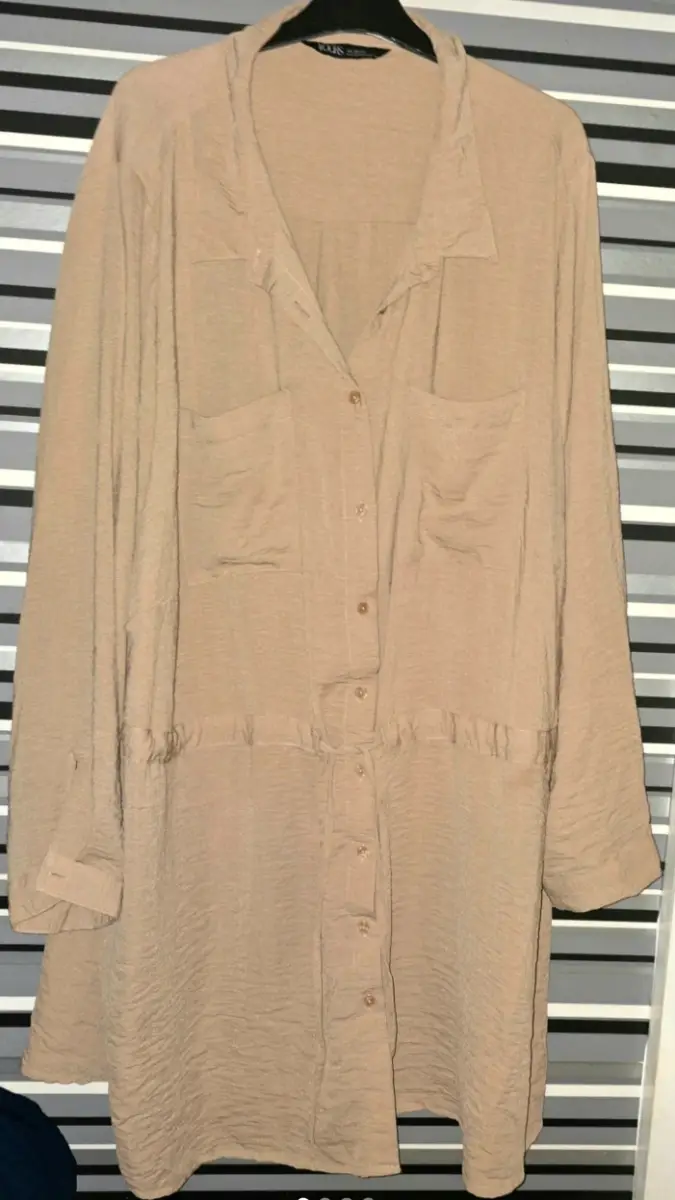 Yours Long Overshirt Jacket Shirt Dress plus size 30/32