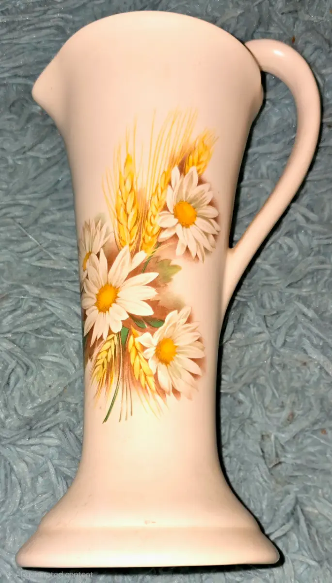 Purbeck Pottery decorative floral Pitcher jug