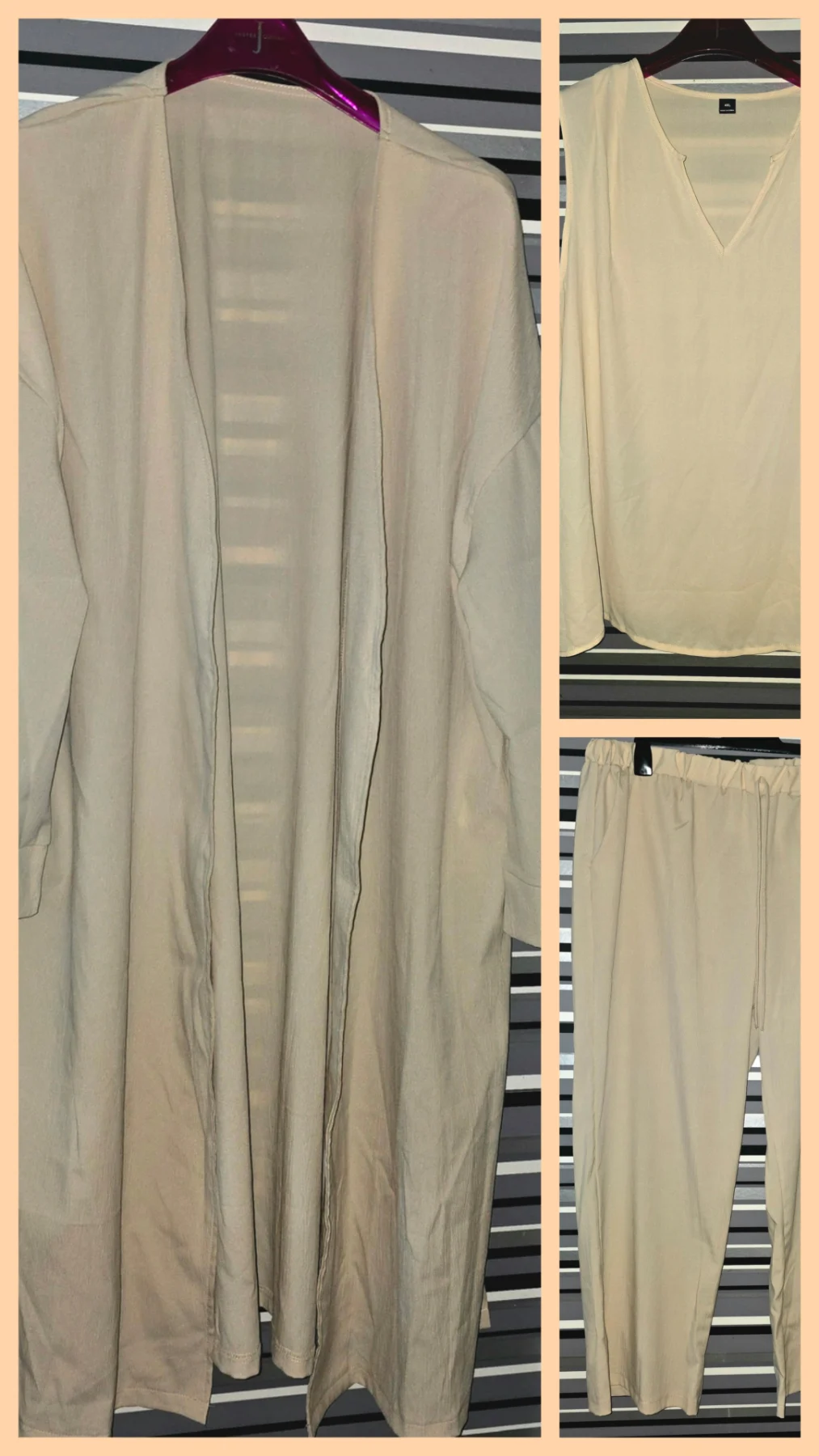 Gorgeous 3 piece special occasion trouser suit Mother of Bride, Wedding, Cruise Size 4XL to fit 28/3