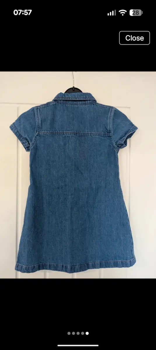 Girls denim dress