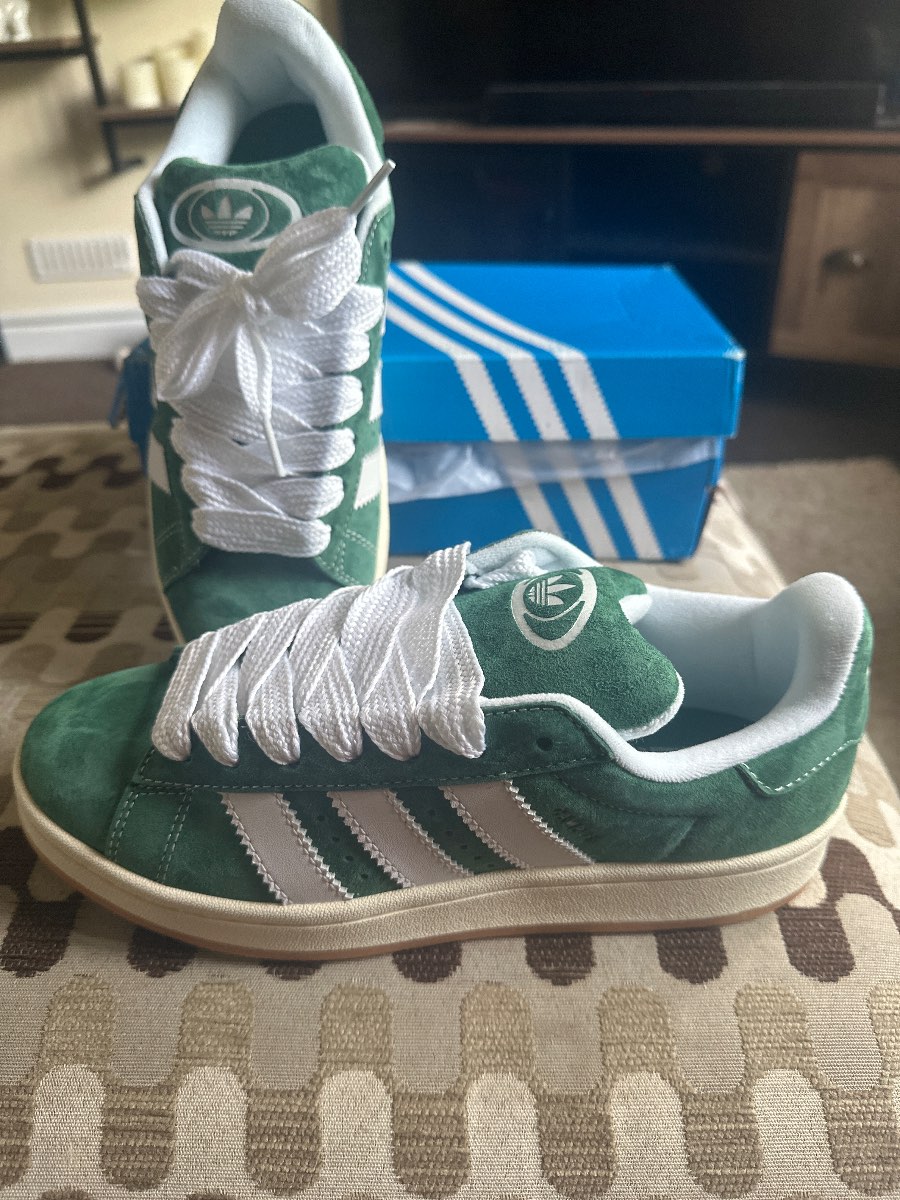 Adidas Campus 00 white/green originals size 6.5
