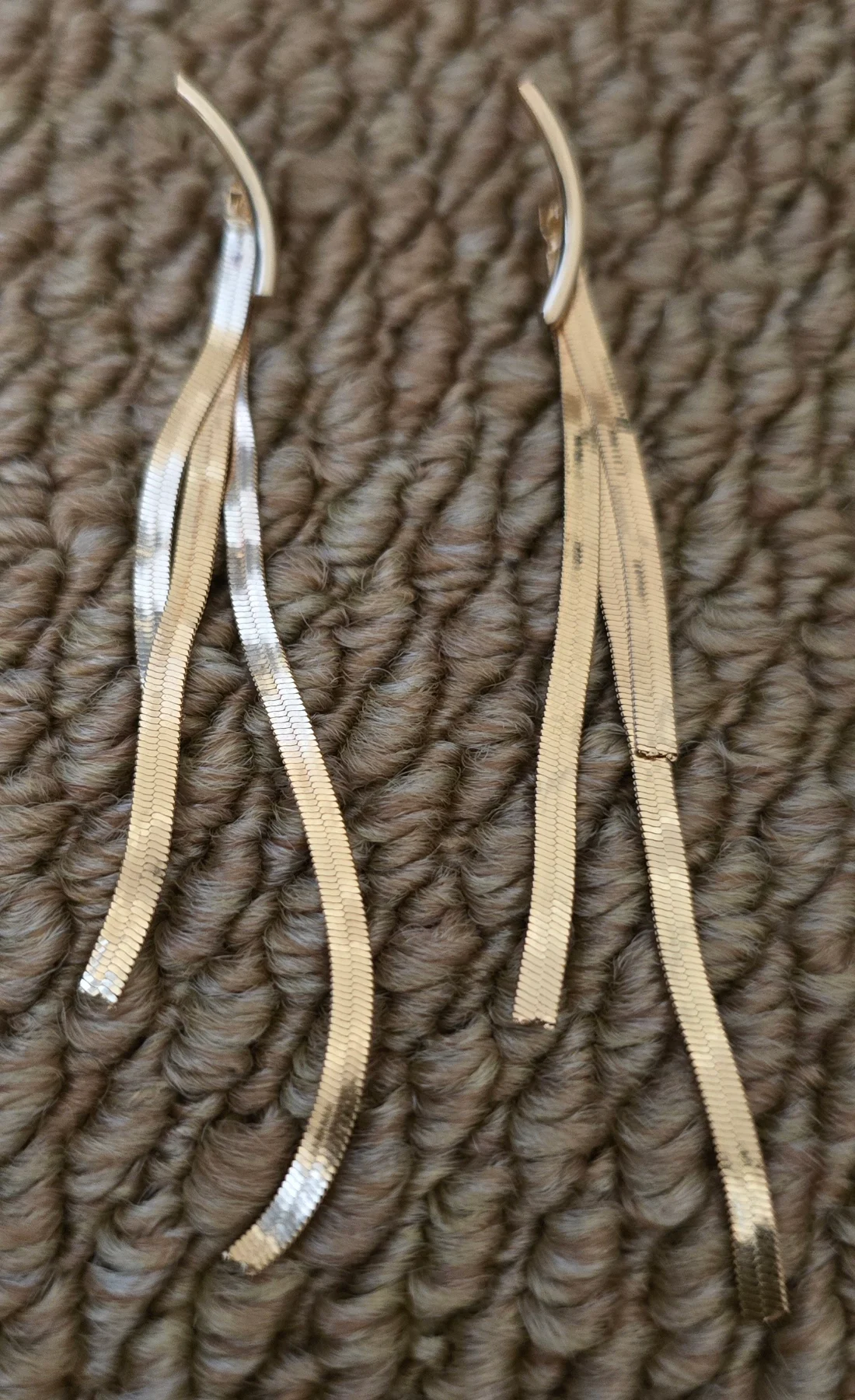 Stunning Tassel Design Earrings in Gold Tone.