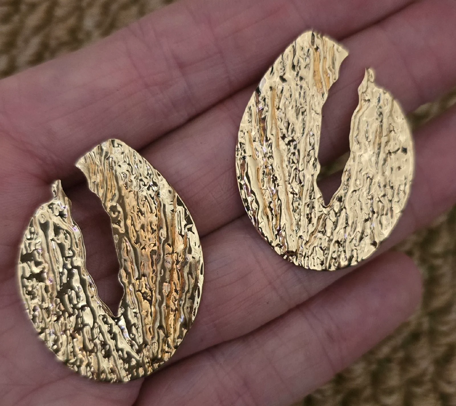 Multi Gold Tone Stud Earrings