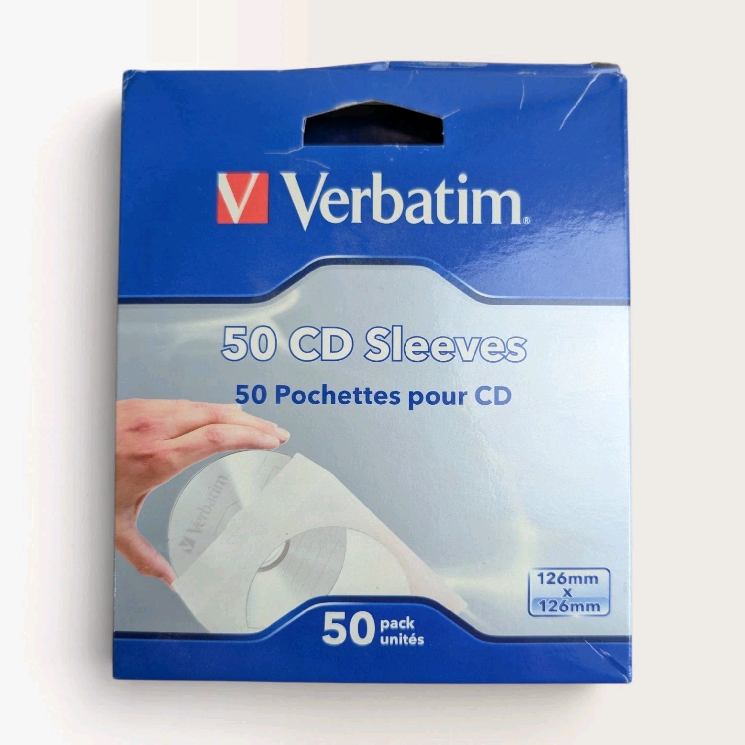 Verbatim CD/DVD Sleeves Paper (50 Pack) New.