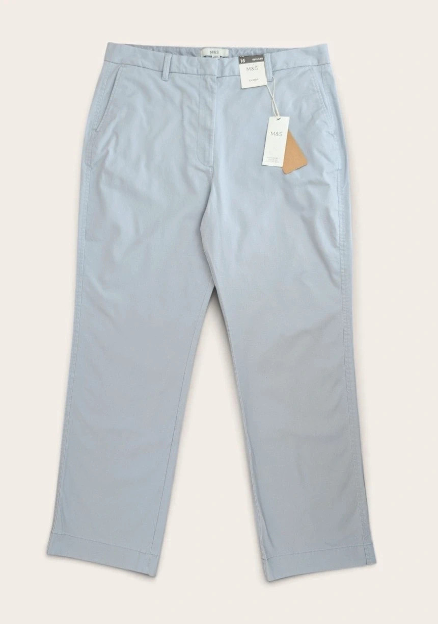Women's Mark's & Spencer Chinos NWT straight leg high rise. UK Size 16. DN4862