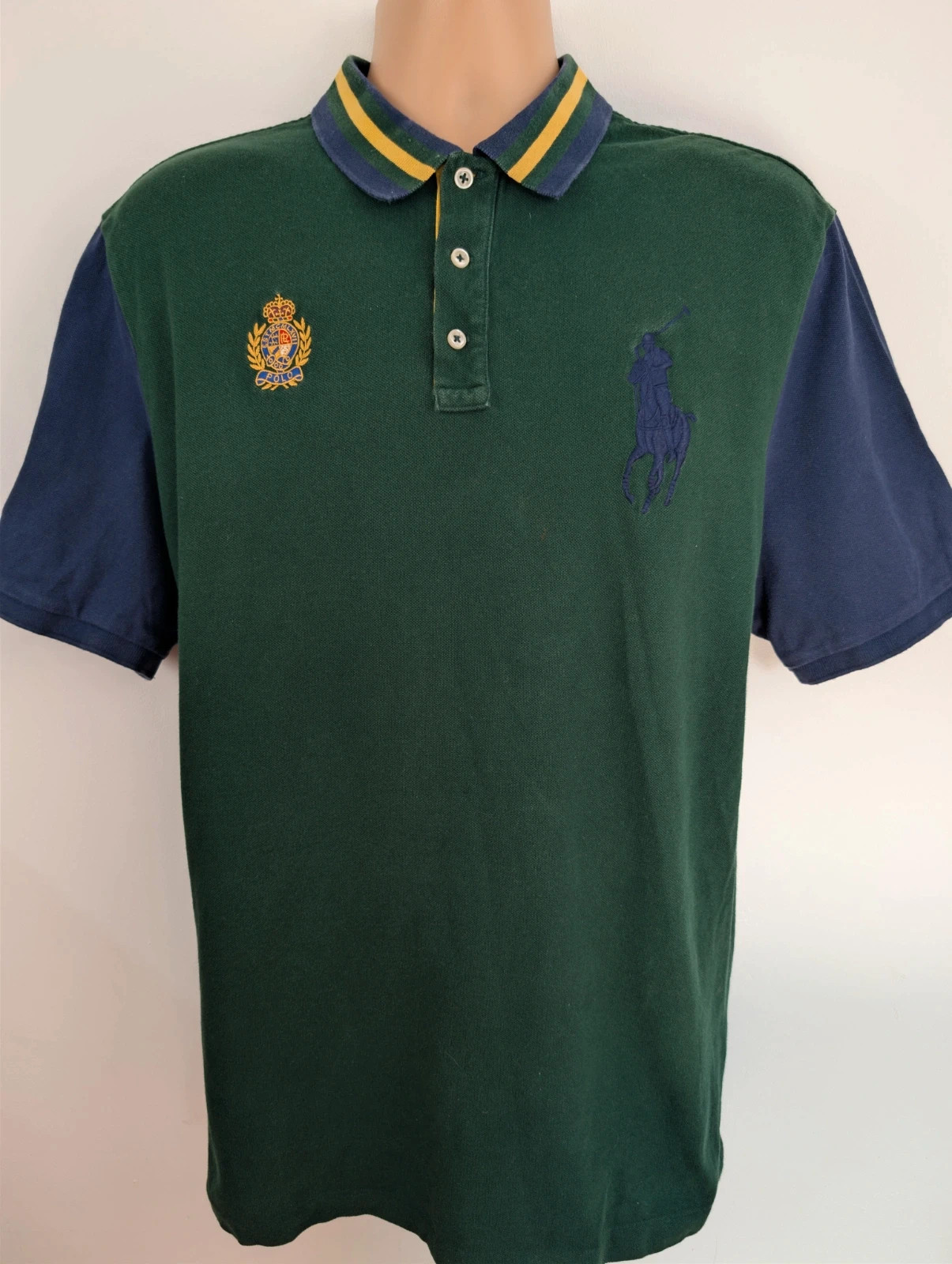 Men's Ralph Lauren Polo shirt large pony with crest rare