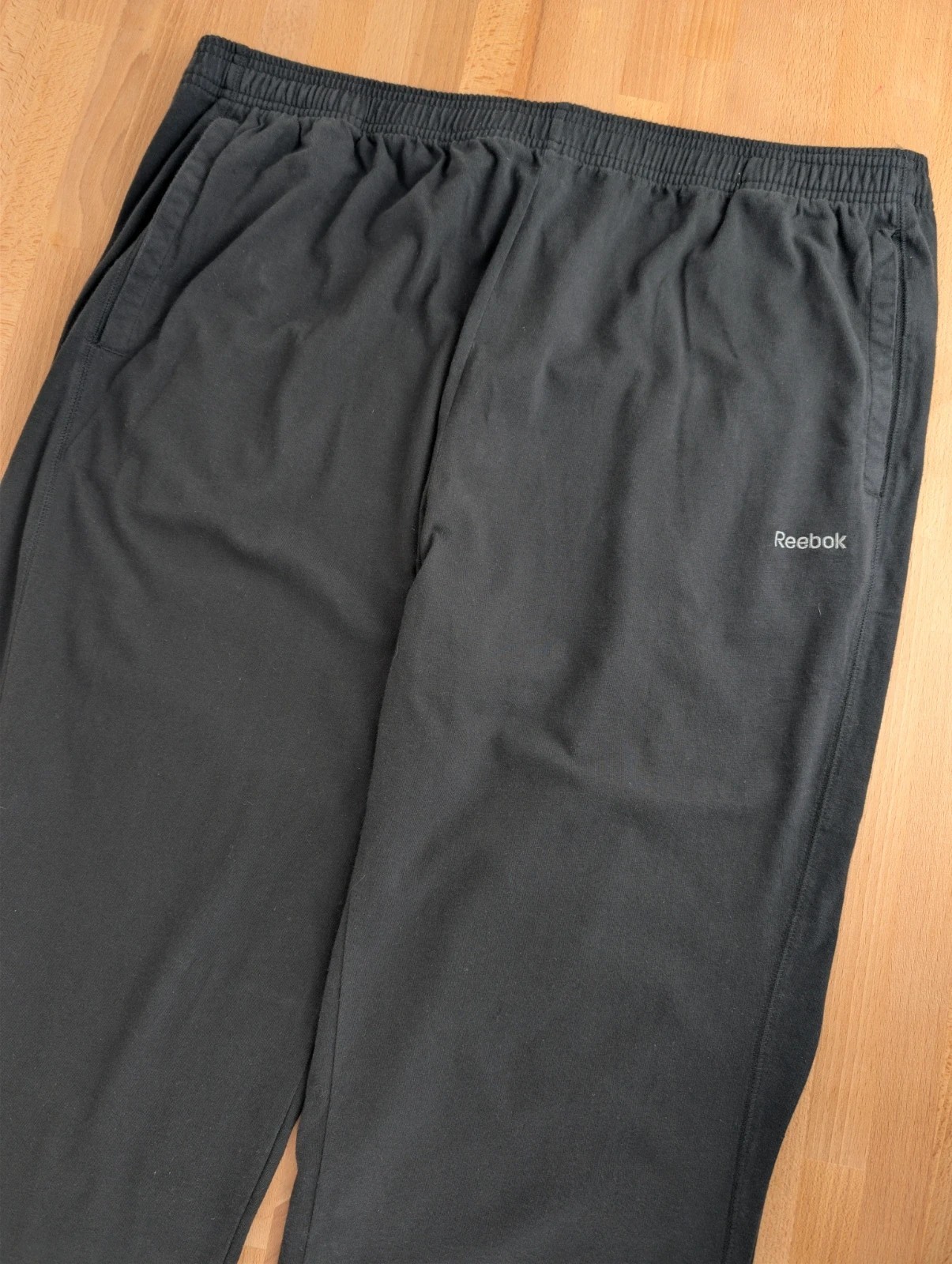Reebok black wide leg track pants. Mens XXL. DN2899