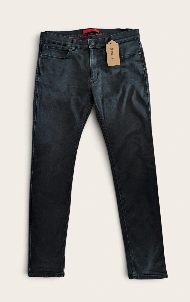 Men's Hugo Boss Jeans black skinny leg. 32W 34L. DN4846