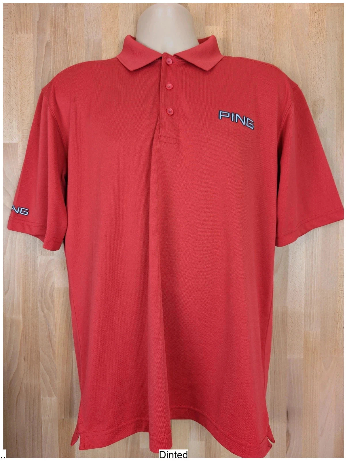 Ping Sensorcool red polo shirt. Mens Large. DN2509