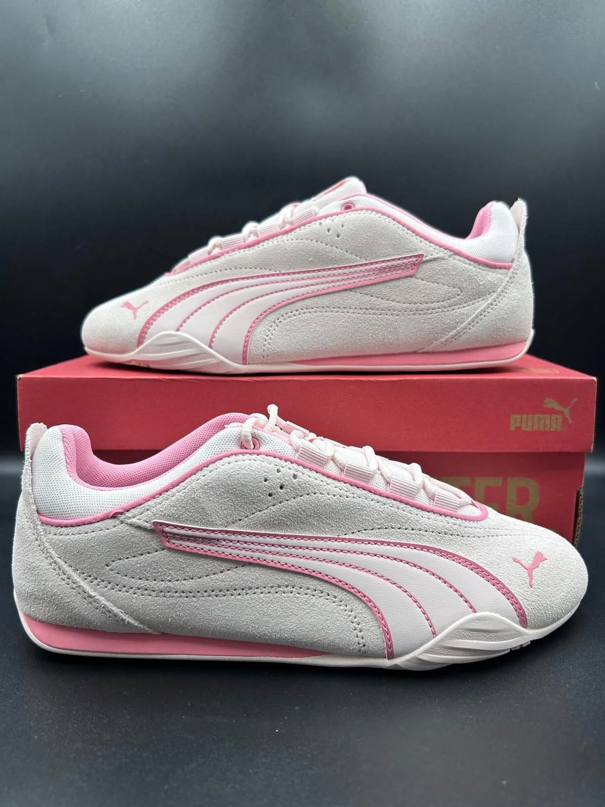 Puma Catch Soleil SD Women’s Trainers UK 5 EU 38 White Pink BNIB