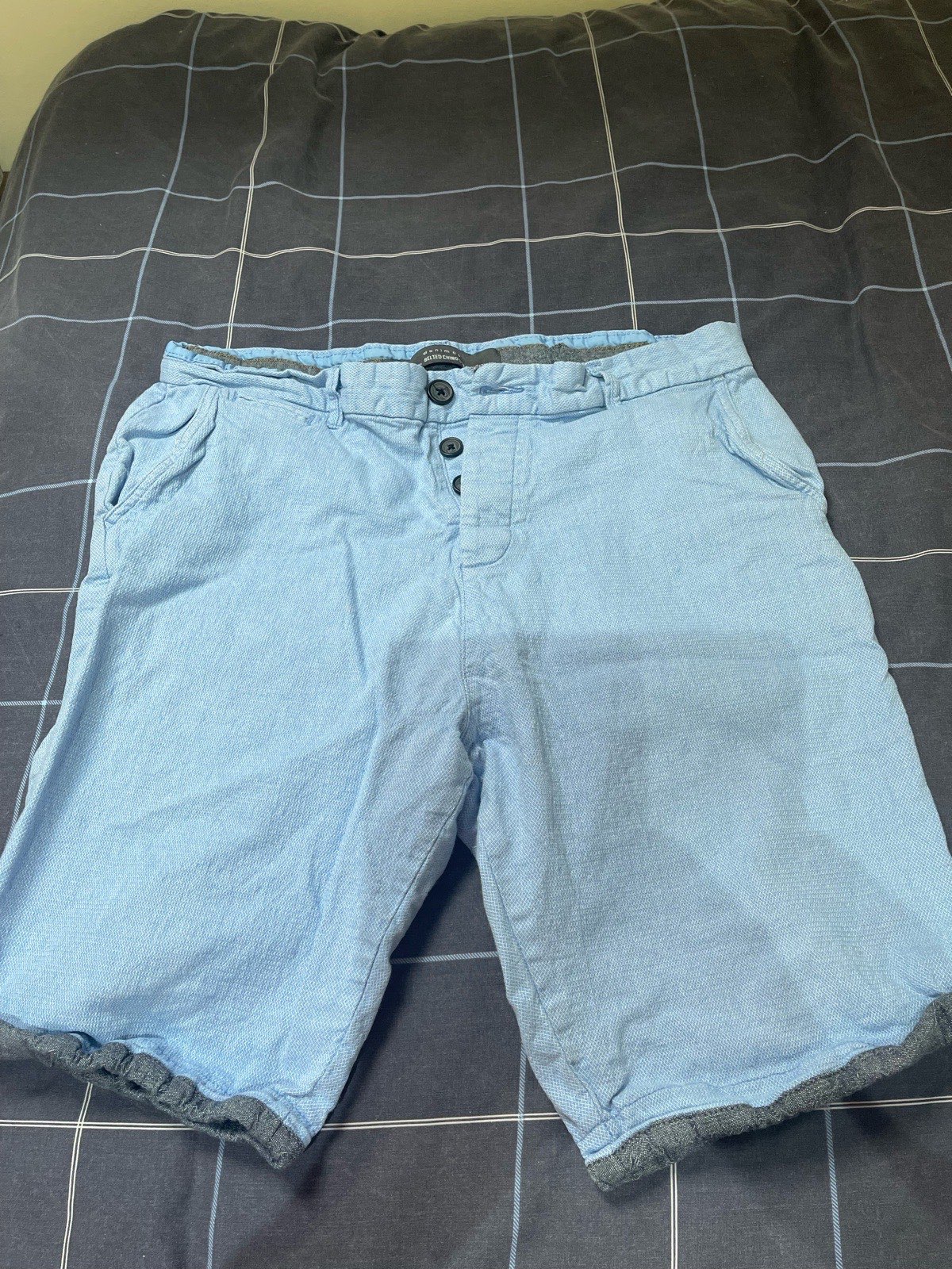 Denim Co blue chino shorts. Size W36