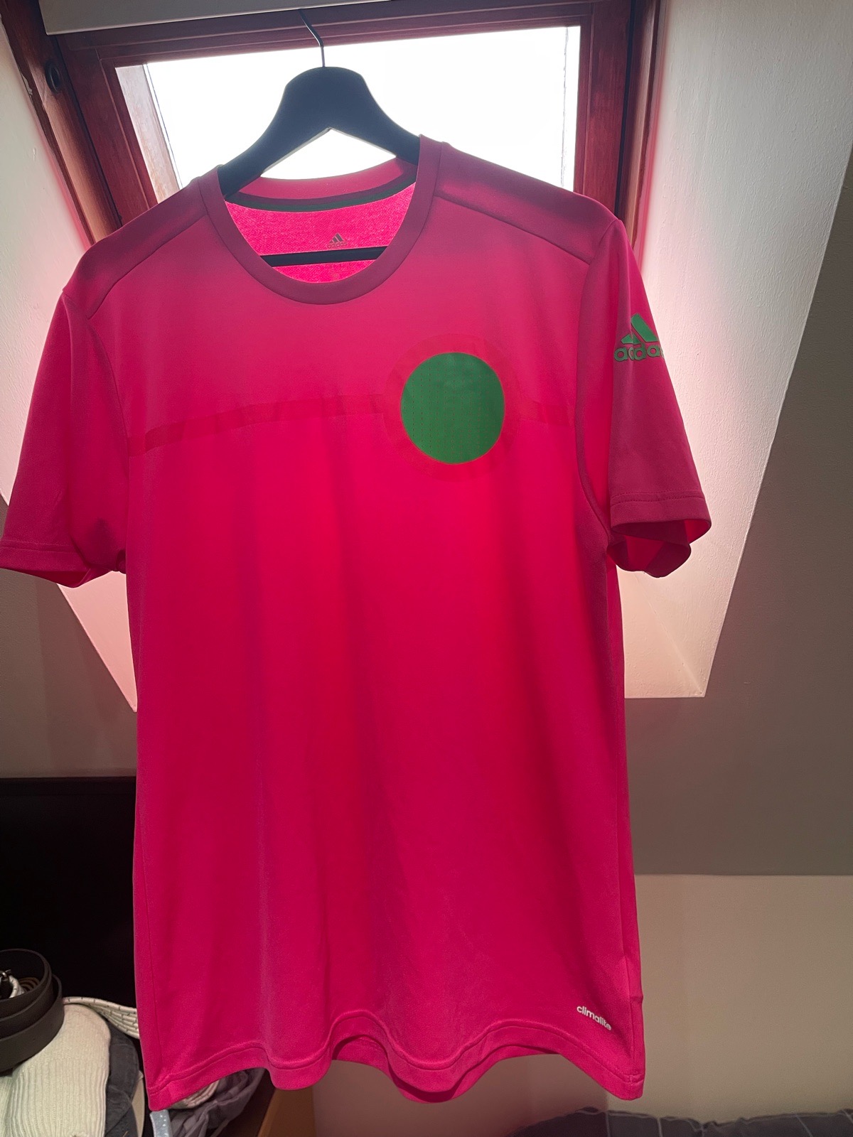 Adidas Climalite pink sports top. UK size L.