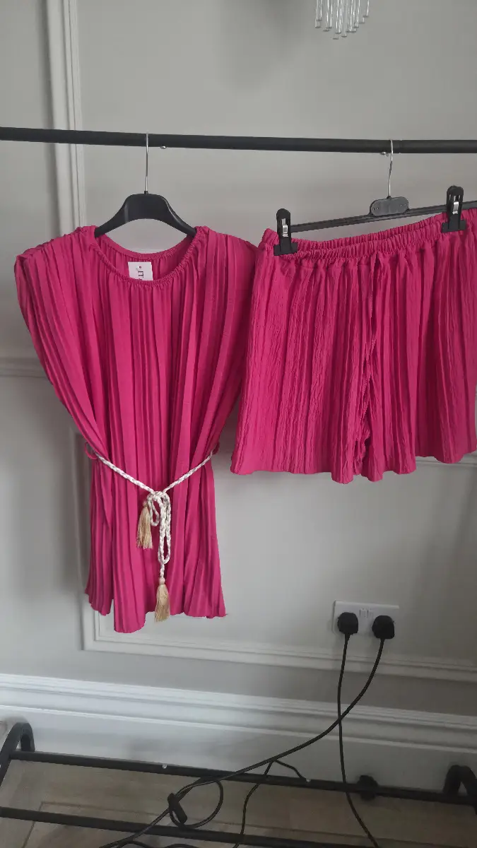 Co ord womens trouser pleated set uk 8/10
