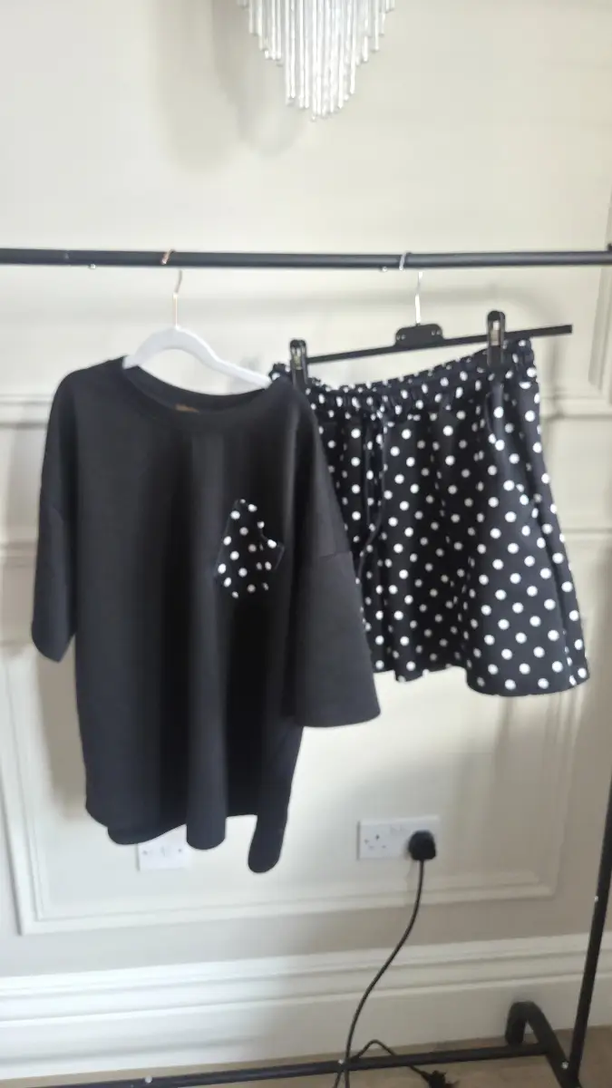 Polka dot shorts Co ord uk 8/10