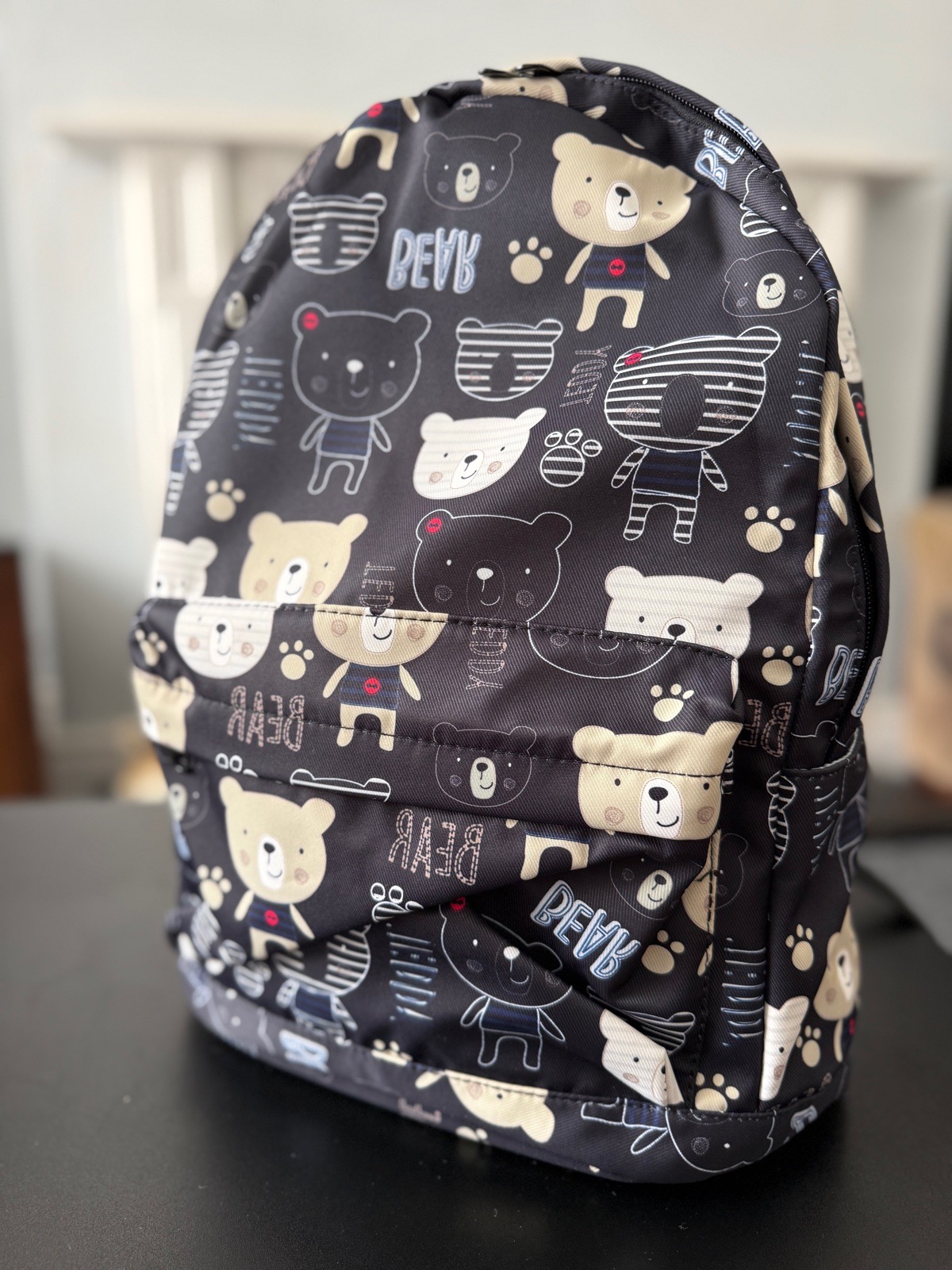 Cute Bear Print Backpack for Kids