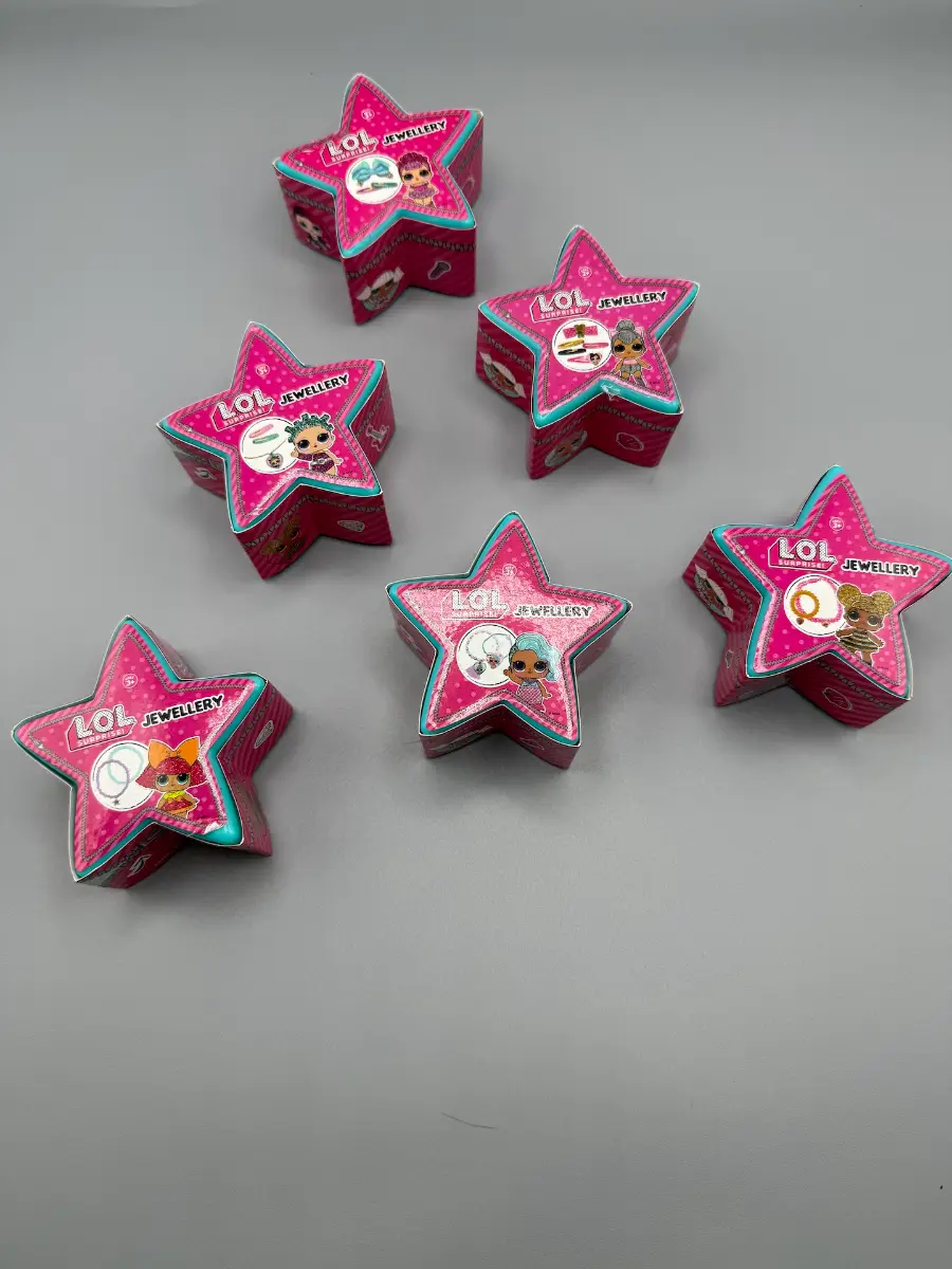 LOL Surprise Jewellery Stars 6 Pack Party Bag Fillers Gift Bag Pink