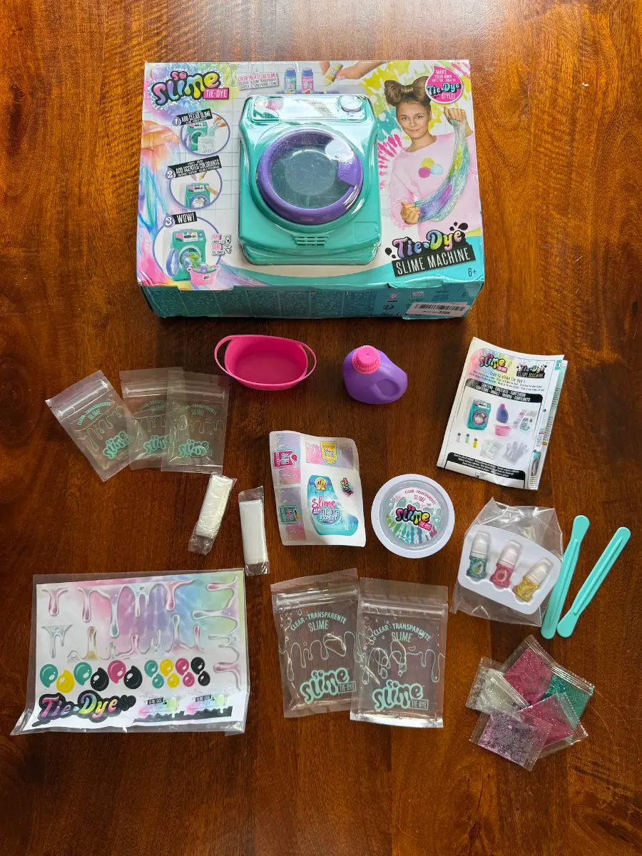So Slime DIY Tie-Dye Slime Washing Machine Kit with Extra Slime & Glitter