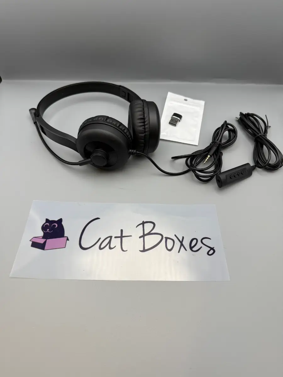 Kamlo Wired Headset with Microphone 3.5mm Office Call Headphones