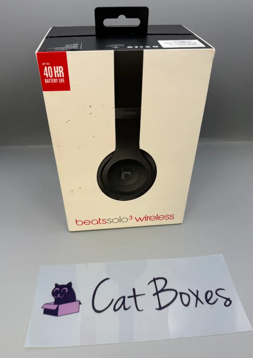 Beats Solo3 Wireless - Genuine Carry Case and Original Box Black