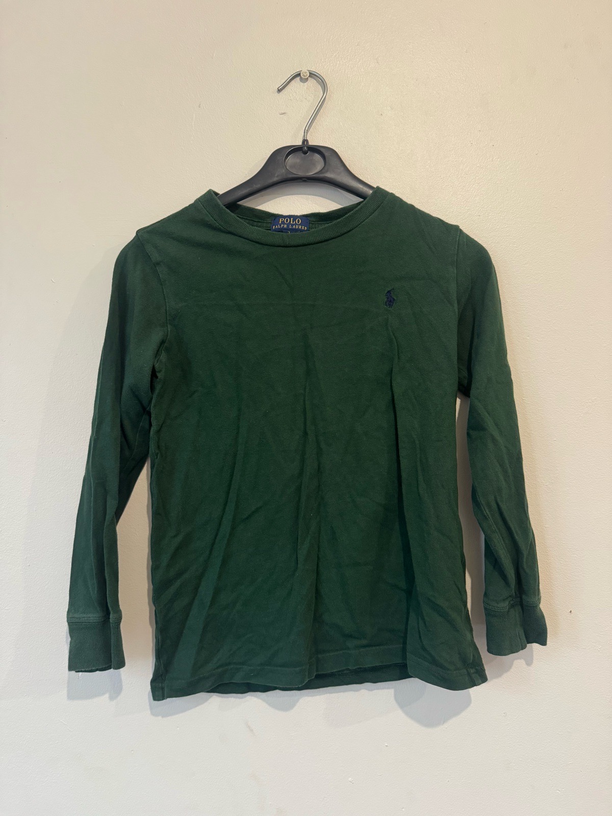 Polo Ralph Lauren Dark Green Long Sleeve Jumper Size 7 Years