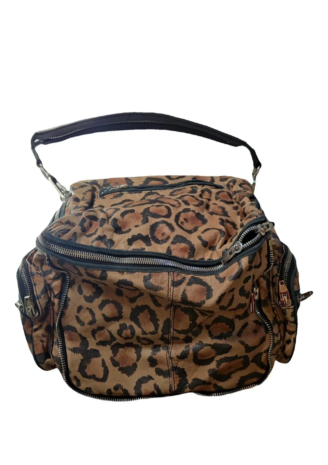 Alexander Wang Jane leopard print leather shoulder bag