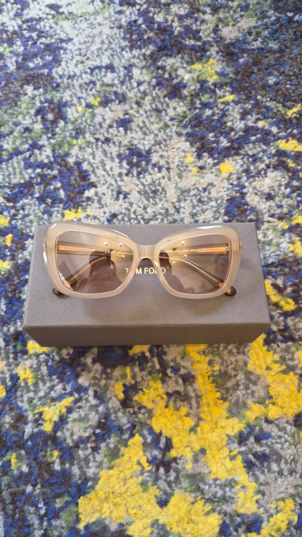 Pink tinted sunglasses