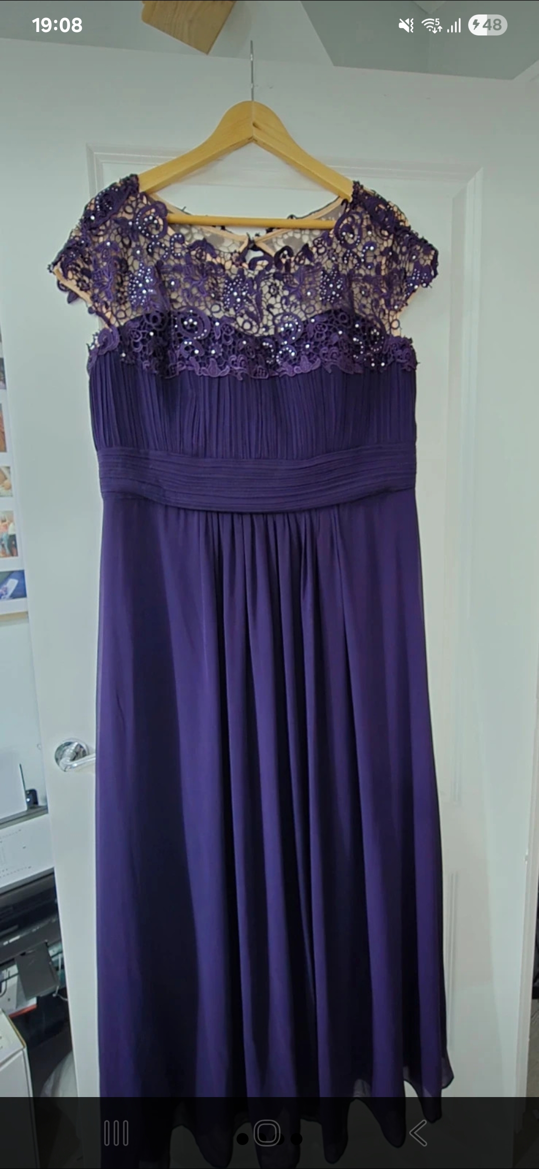 Ever pretty evening dress bridesmaid mother of bride size UK 26