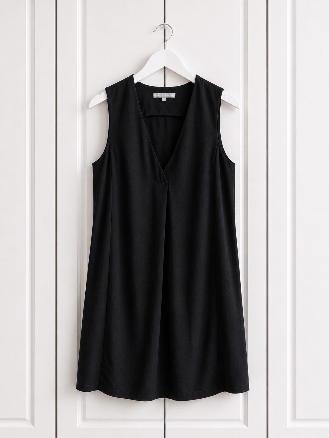 Oliver Bonas Black Sleeveless Shift Dress UK 8