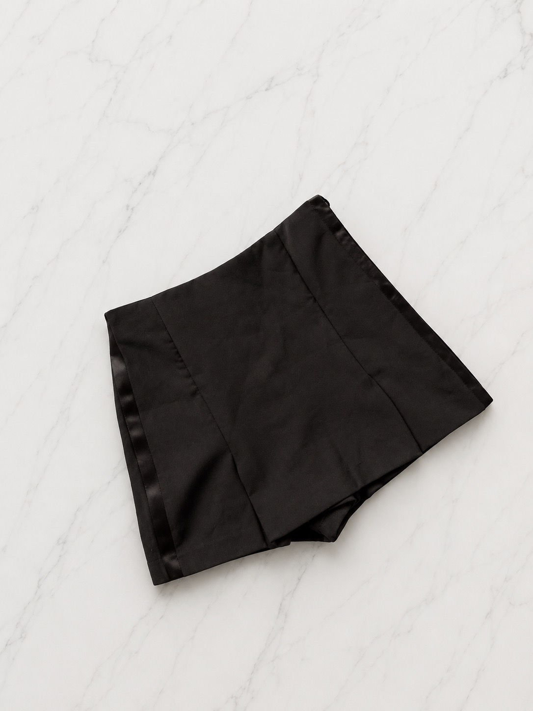 Zara Black Tailored High-Waisted Skort Size S