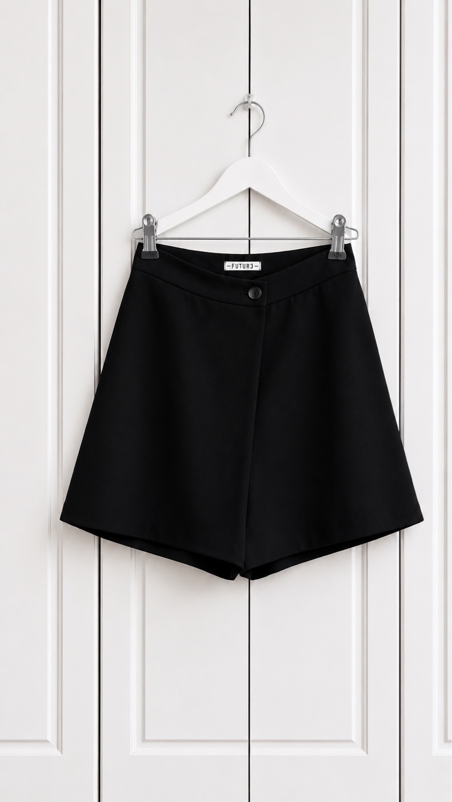 FUTUR3 Black Tailored Skort UK 4–6
