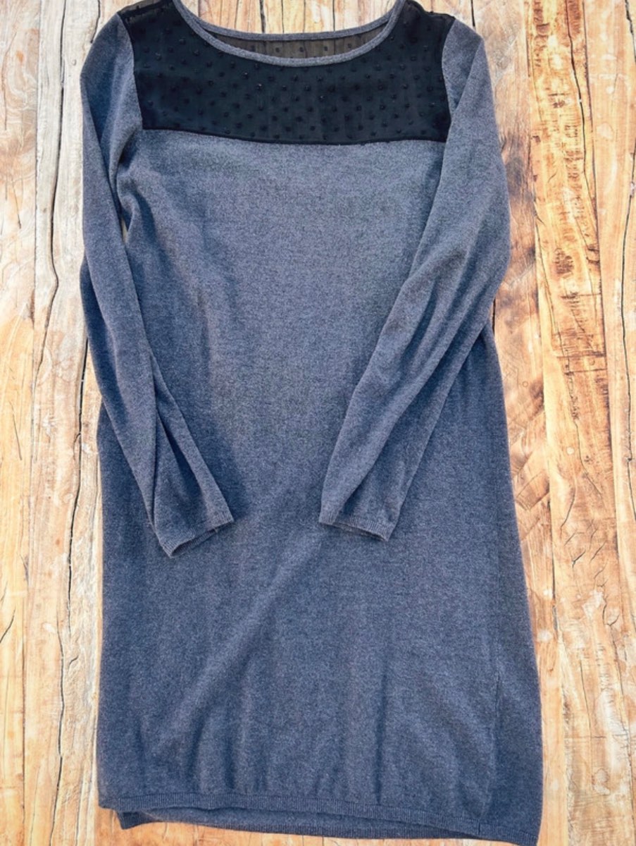 Des Petit Hauts | wool-cashmere blend dress | size 8
