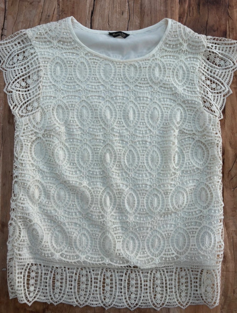 Massimo Dutti | lace top | size S