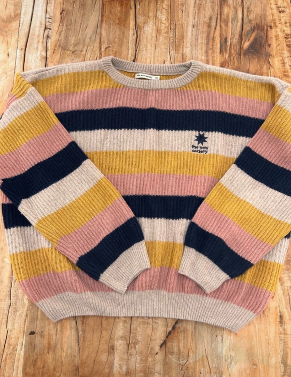 The Nee Society | wool blend striped jumper | size S