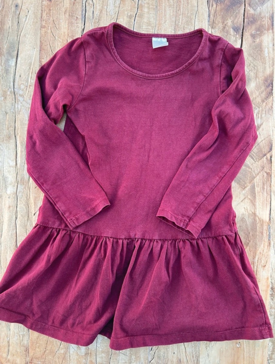 H&M | maroon dress / tunic | size 2-3 years
