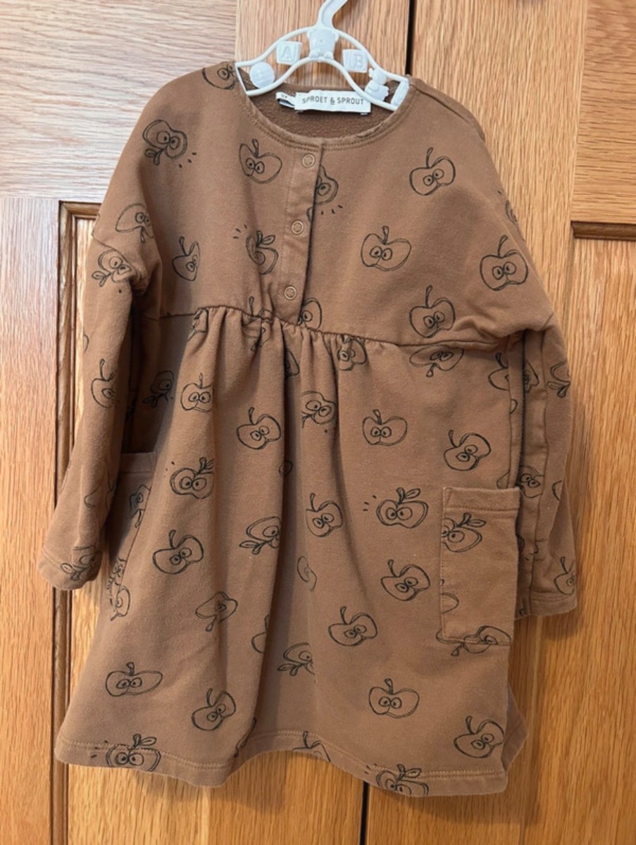 Sproet & Sprout | apple sweater dress | size 2-3