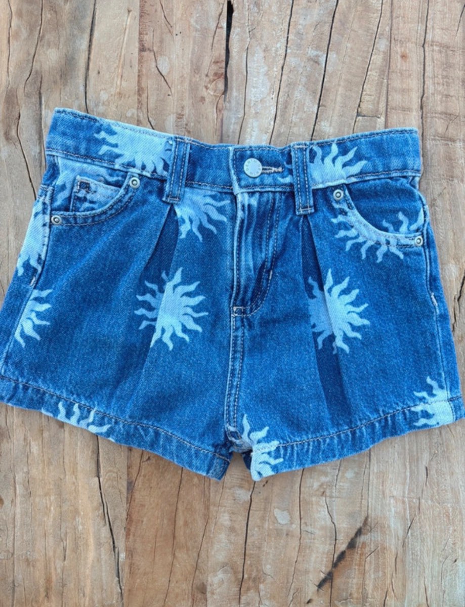 Target | denim shorts with sun print | size 4