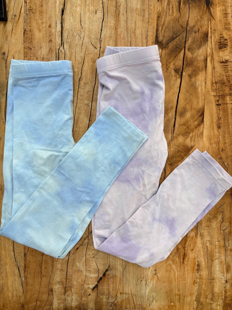 Old Navy | 2 x tie-dye leggings | size 7