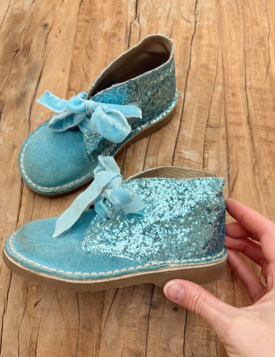 Rochy | sparkly suede boots | size 27