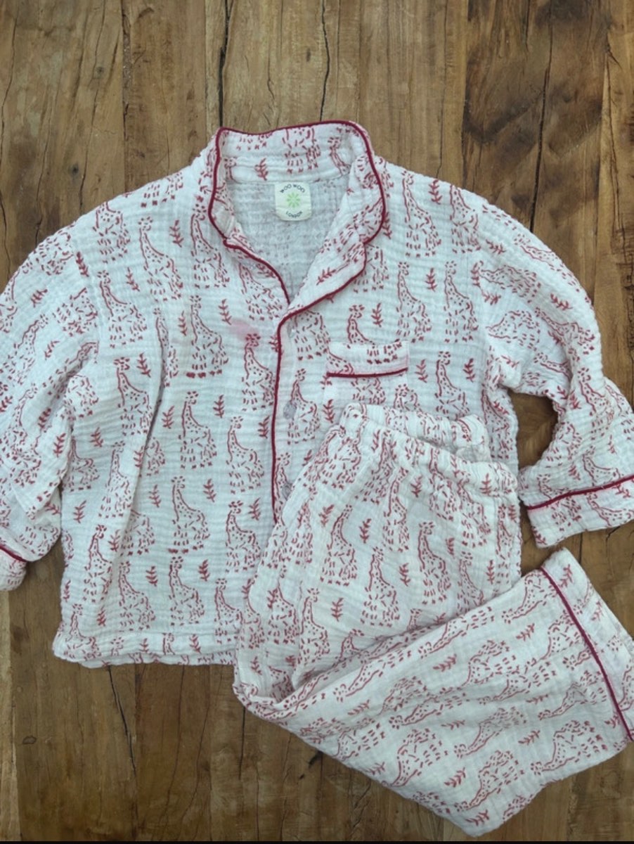 Woo Woo London | Cotton muslin pyjama set size 4