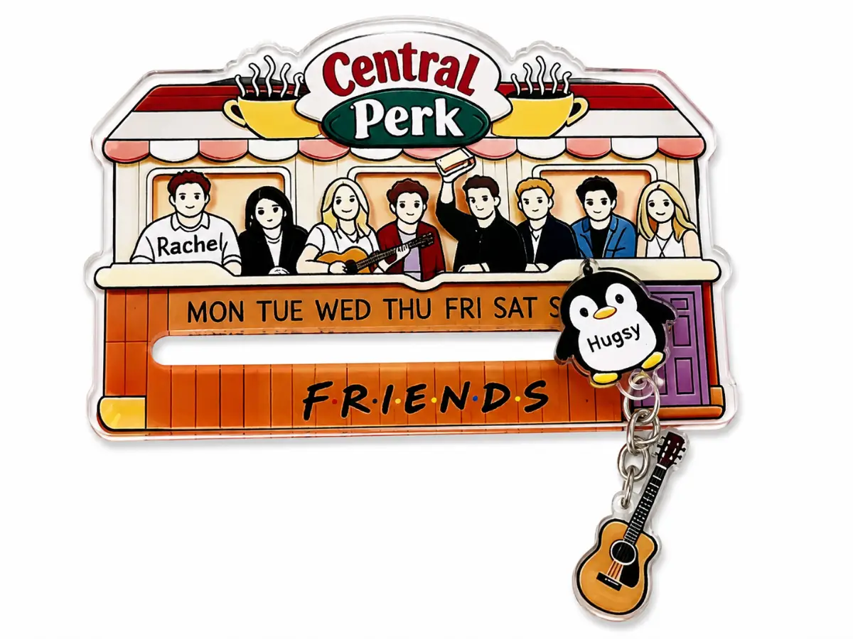 Friends Central Perk Magnetic Weekly Fridge Magnet | Souvenir Fridge Magnet | Acrylic Magnet